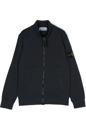 Stone Island Compass-patch zip-up sweatshirt