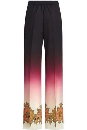 Etro Gradient-effect silk trousers