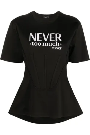 VERSACE Slogan-print T-shirt