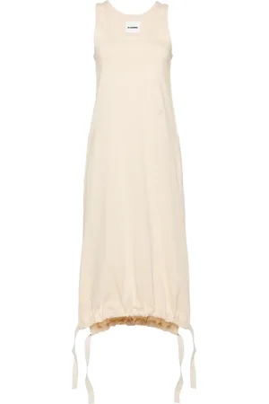 Jil Sander Monogram-embroidery jersey maxi dress