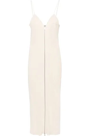 Jil Sander Ribbed-knit cotton maxi dress