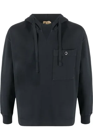 Ten Cate Logo-patch drawstring cotton hoodie