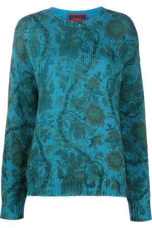 PIERRE-LOUIS MASCIA Floral-print wool jumper