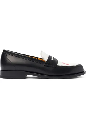 Scarosso Print-motif loafers