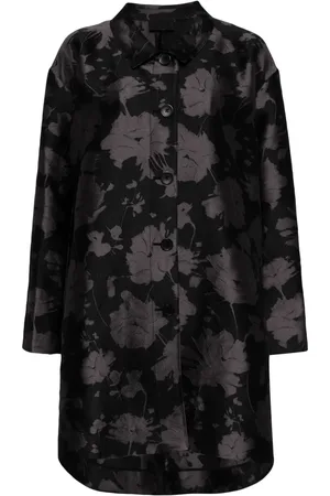 Puppets and Puppets Patterned-jacquard single-breasted coat