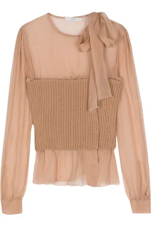 Prada 2010s panelled blouse