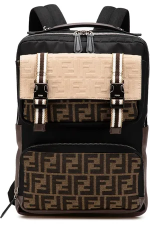 Fendi 2010-2024 Zucca Canvas and Nylon Multi Pocket backpack