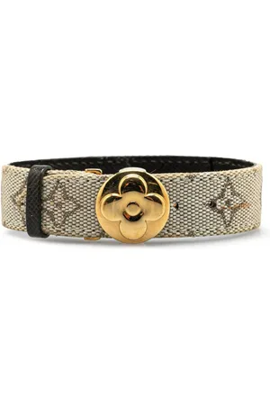 LOUIS VUITTON 2002 Monogram Mini Lin Wish Bracelet costume bracelet