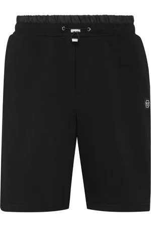 Philipp Plein Logo-patch drawstring track shorts