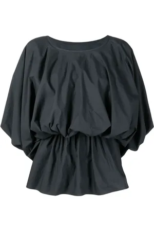 GOEN.J Puff-sleeved flared blouse