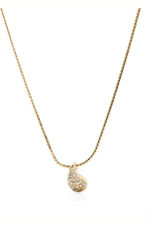 Dior 1990s crystal-embellished pendant necklace