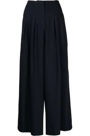 Prune Goldschmidt Sonia pleated wide-leg trousers