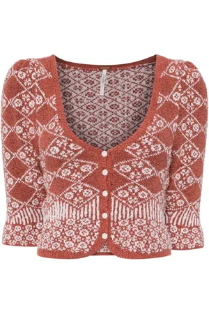 Free People Floral cardigan