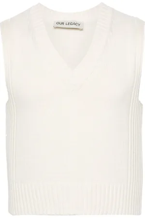 OUR LEGACY V-neck cotton vest