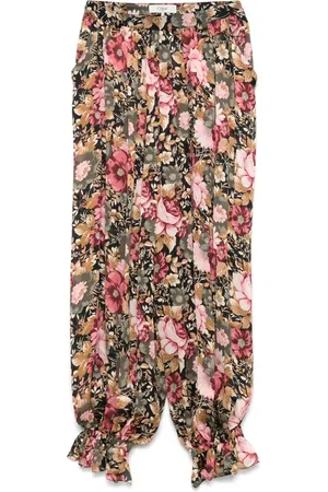Chloé Pleated silk trousers