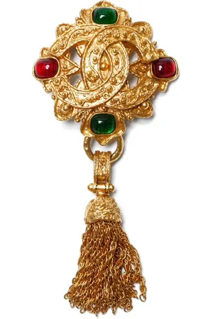 CHANEL 1994 filigree Gripoix brooch