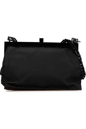 Prada 2000-2013 Tessuto Frame Chain shoulder bag