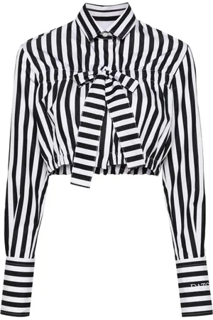 Patou Bow-detail cropped blouse