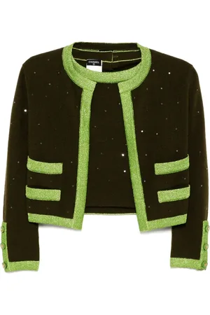 CHANEL 1996 ensemble cardigan short sleeve top