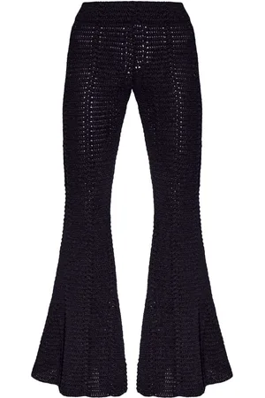 The Mannei Garonna crochet flared trousers