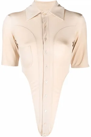 Ninamounah Cut out-detail button-up shirt