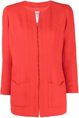 CHANEL 1996 collarless blazer