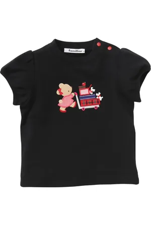 Familiar Motif-embroidered cotton T-shirt