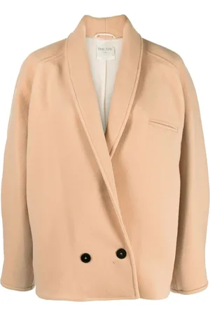 FORTE FORTE Double-breasted cropped coat