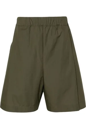 LANEUS Elasticated-waist cotton shorts