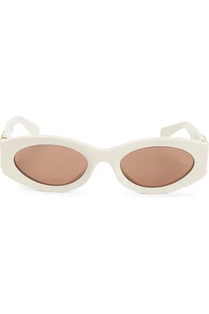 Miu Miu Logo-detail oval-frame sunglasses