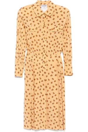 CHANEL 1990-2000s graphic-print dress