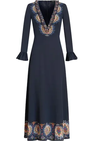 Etro Paisley-print silk maxi dress