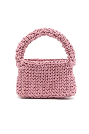 Nannacay Nicoletta crochet-knit shoulder bag
