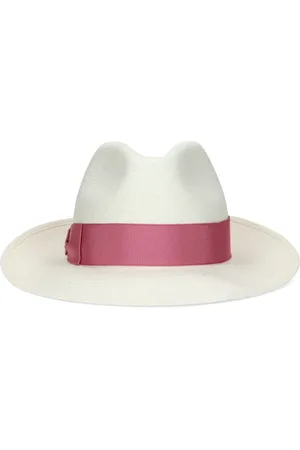 Borsalino Bow-detail sun hat