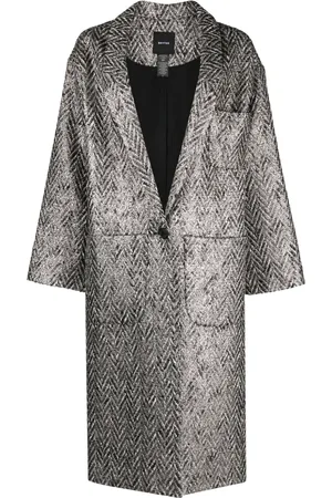 SMYTHE Herringbone single-breasted coat