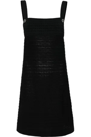 CHANEL 2000s rear zipper sleeveless dress