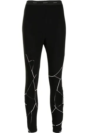 YOHJI YAMAMOTO Logo-waist cut-out leggings