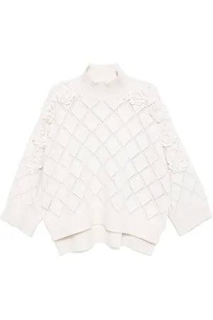 Elie saab Flower embellished knit sweater