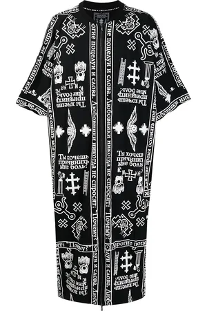 KTZ Church print zipped kaftan