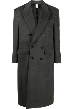 Sunflower Double-breasted wool blend midi coat