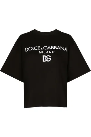 Dolce & Gabbana Flocked-logo cotton T-shirt
