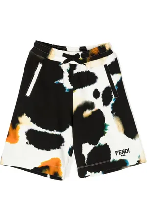 Fendi Abstract-print cotton shorts