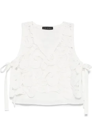 Kaos Crochet-knit top