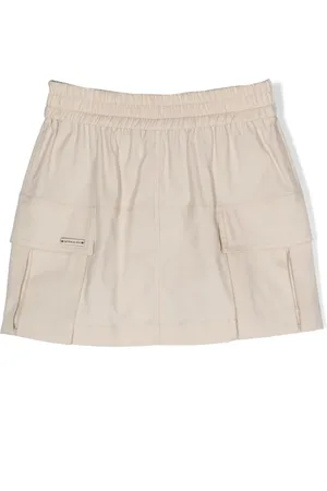 MONNALISA Poplin cargo mini skirt