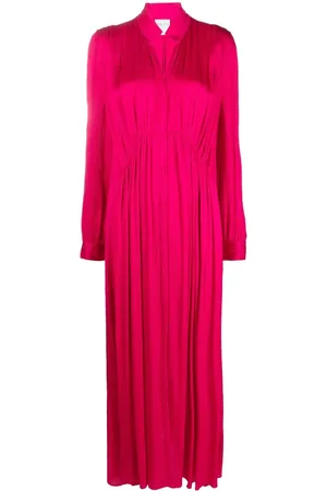 FORTE FORTE Pleated long-sleeve dress