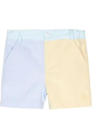 PATACHOU Logo-embroidered colourblock shorts