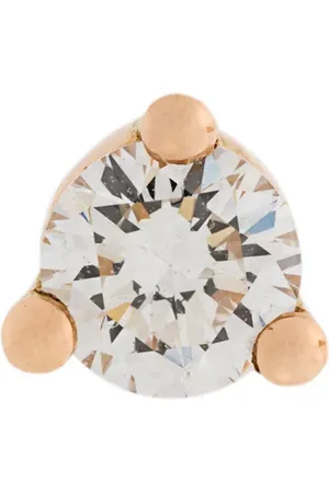 DELFINA DELETTREZ 18kt gold Dots Solitaire diamond and pearl earring