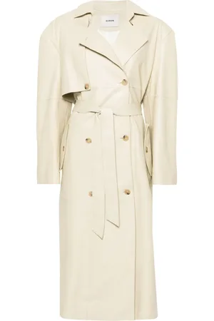 AERON Peggy leather trench coat