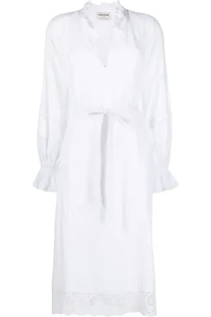 Zadig & Voltaire Rada lace-trimmed midi dress