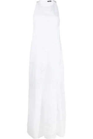 Kiton Perforated-detailed maxi dress